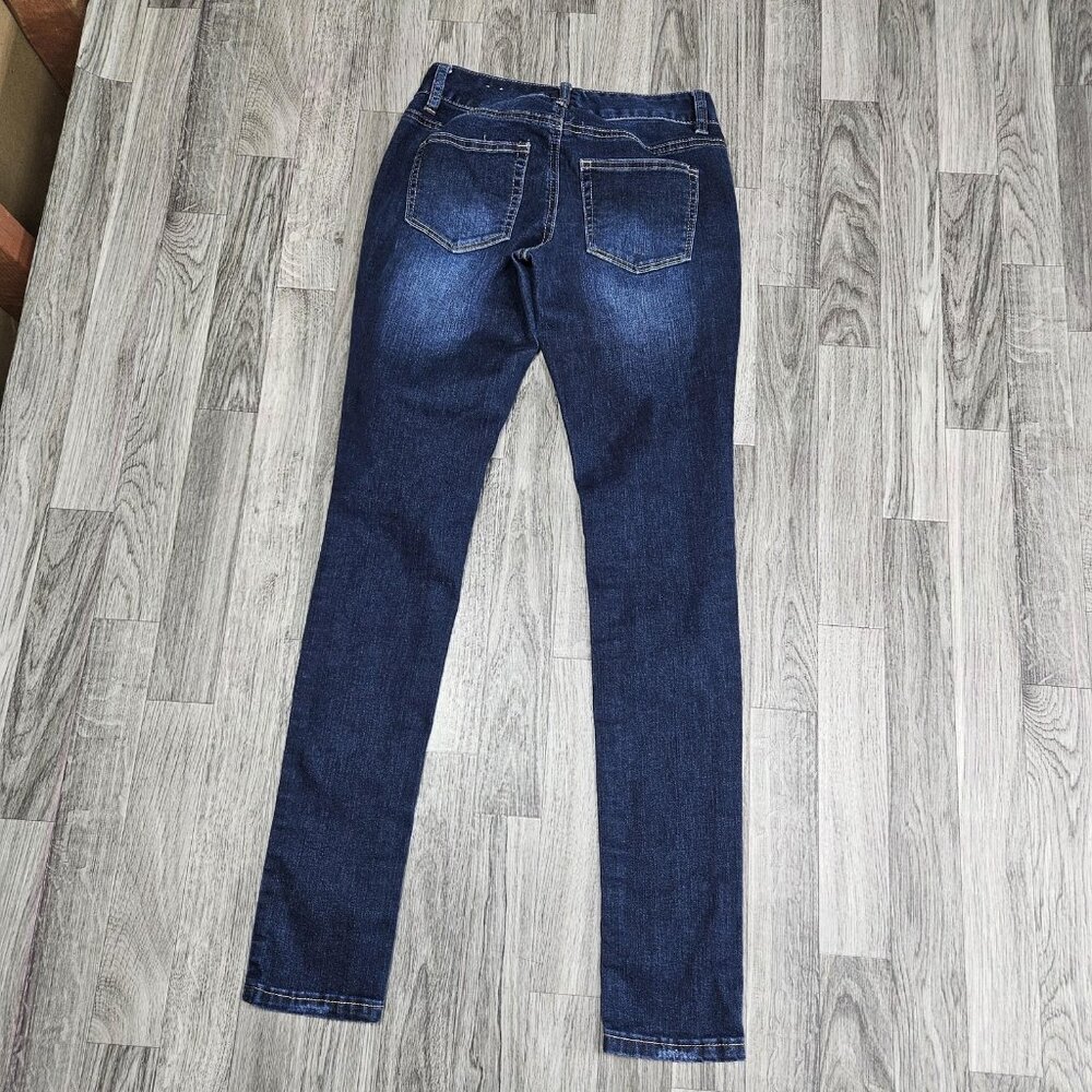 Maurices Jeans Womens XS Regular Blue Dark Wash Skinny Stretch Denim Pants - Picture 2 of 10
